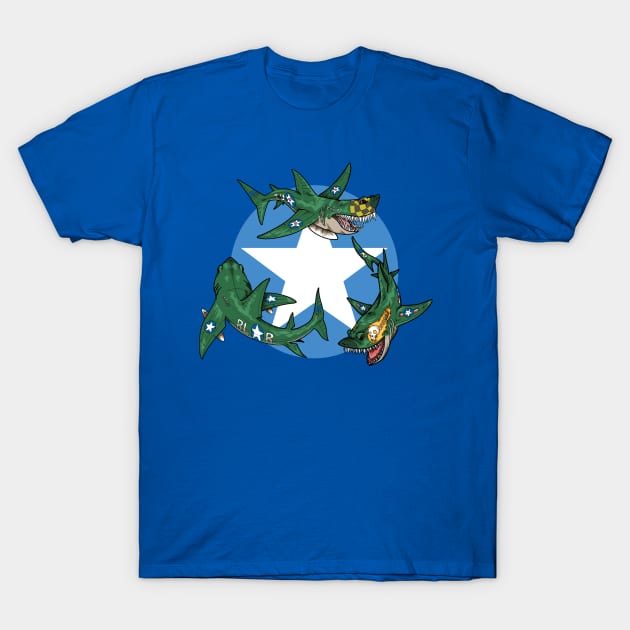 Fighter Sharks T-Shirt by inkninja